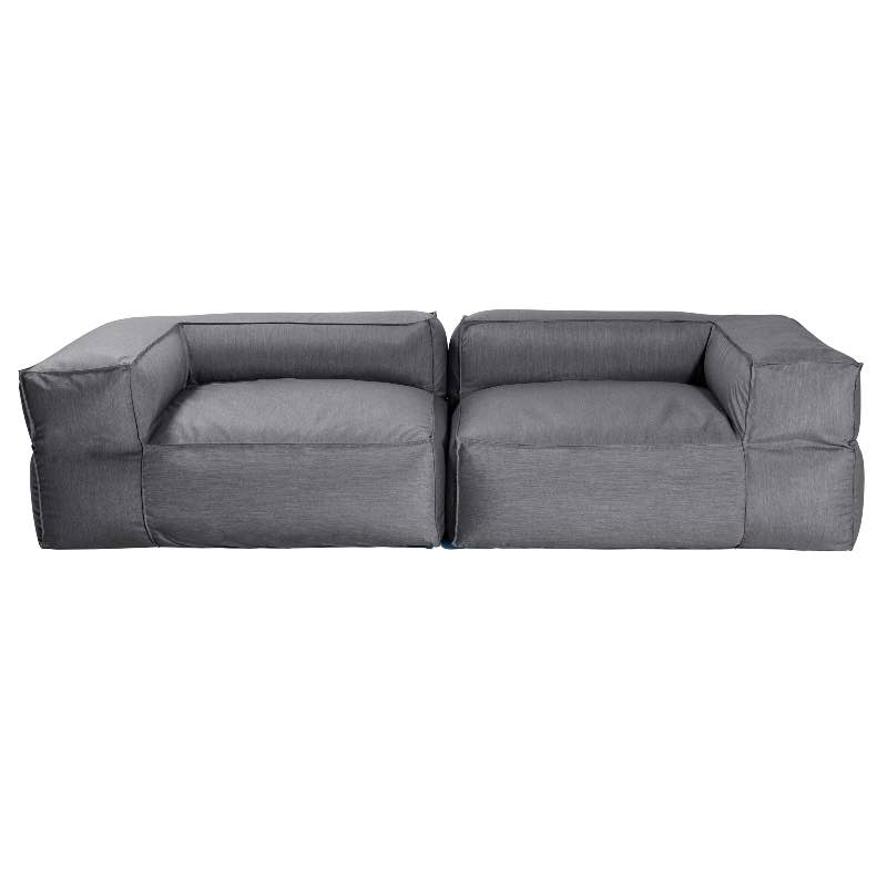 All-Weather Baya Love Seat, Set of 2 - Charcoal